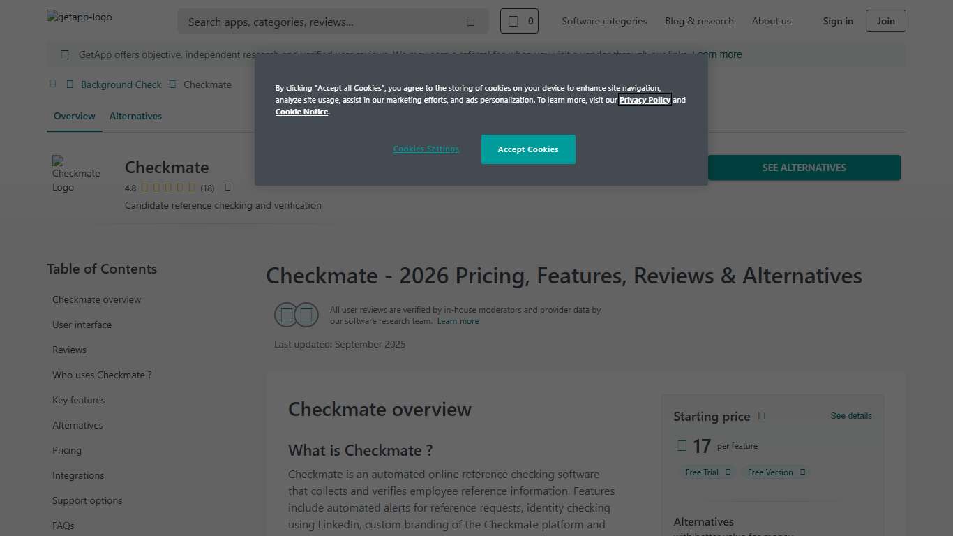Checkmate 2026 Pricing, Features, Reviews & Alternatives | GetApp